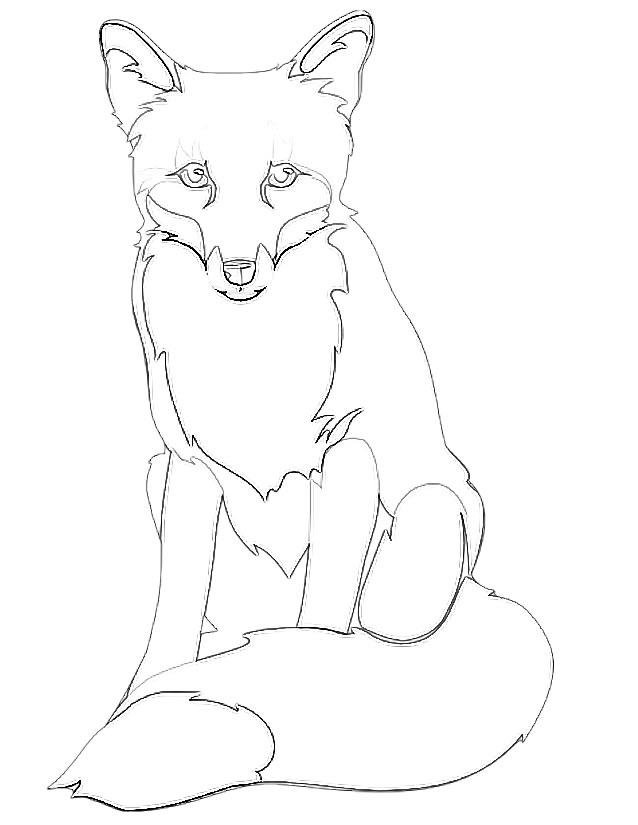 31 Cunning Fox Coloring Pages Printable 14