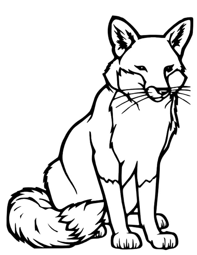 31 Cunning Fox Coloring Pages Printable 15