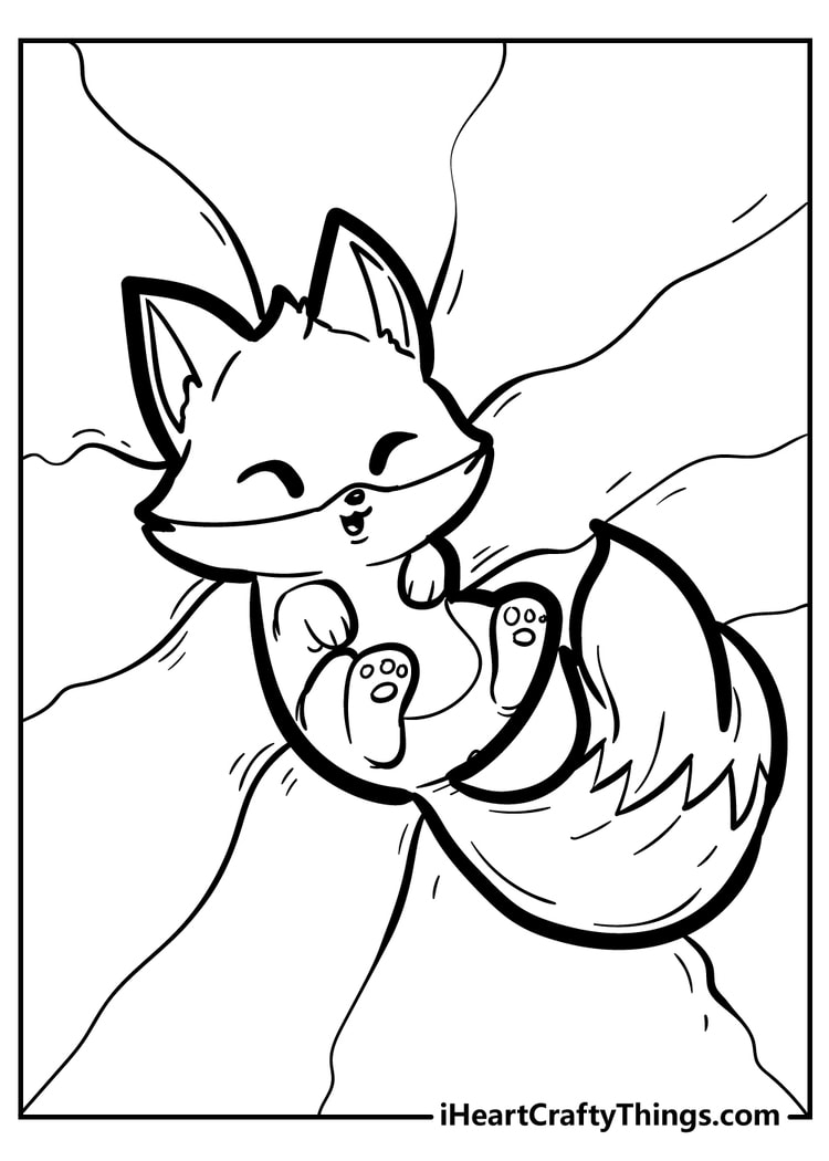 31 Cunning Fox Coloring Pages Printable 22