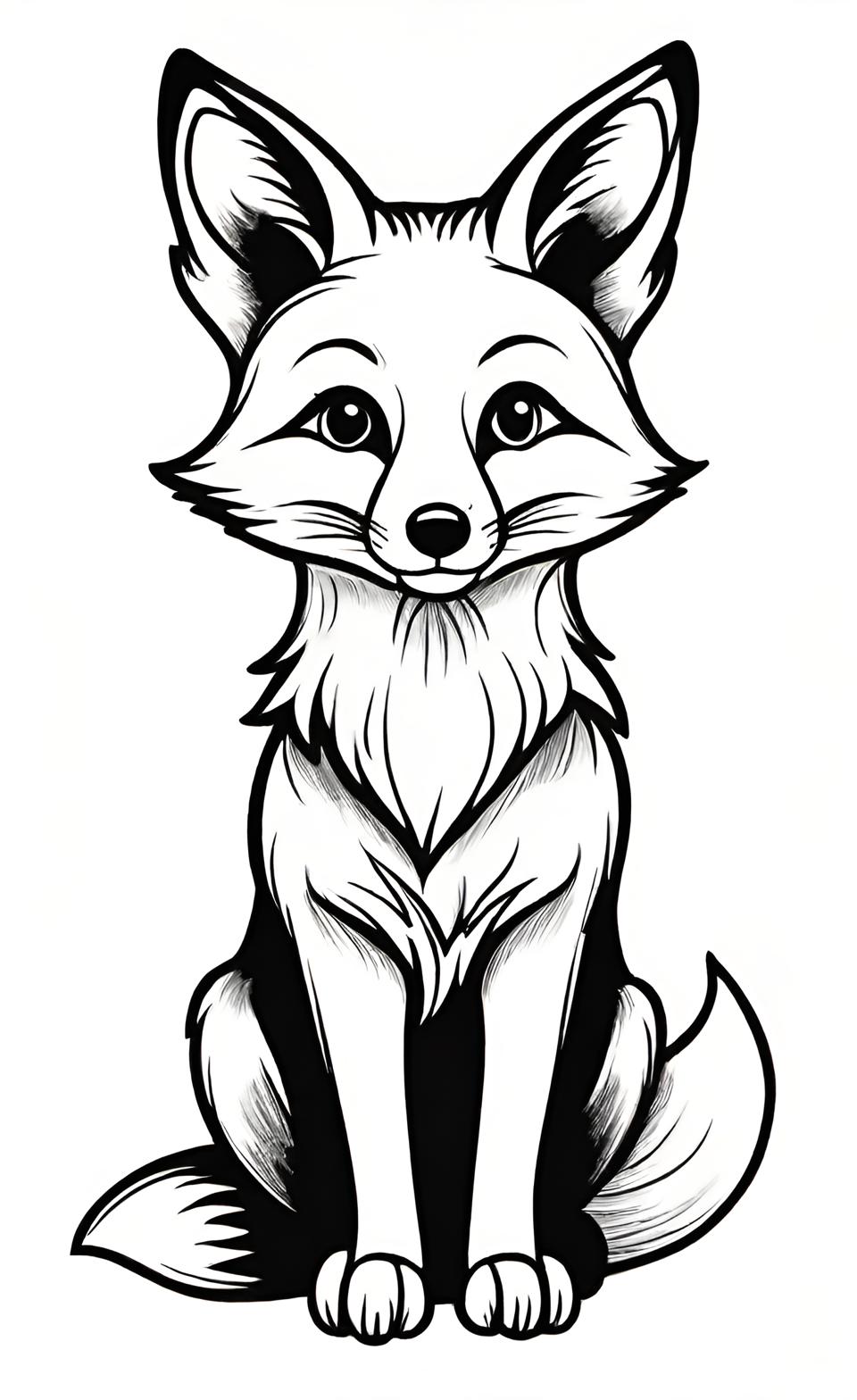 31 Cunning Fox Coloring Pages Printable 26