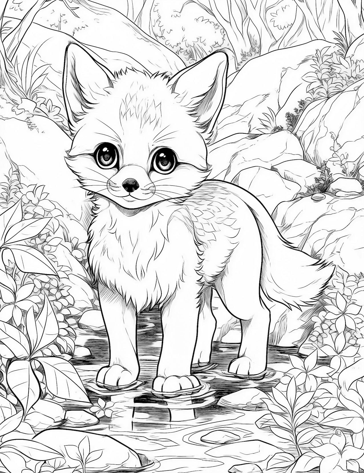 31 Cunning Fox Coloring Pages Printable 28