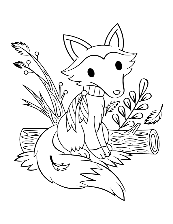 31 Cunning Fox Coloring Pages Printable 29