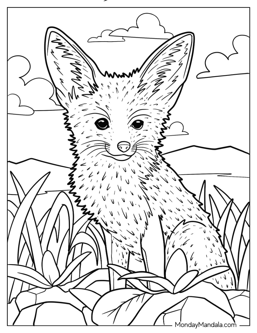 31 Cunning Fox Coloring Pages Printable 32