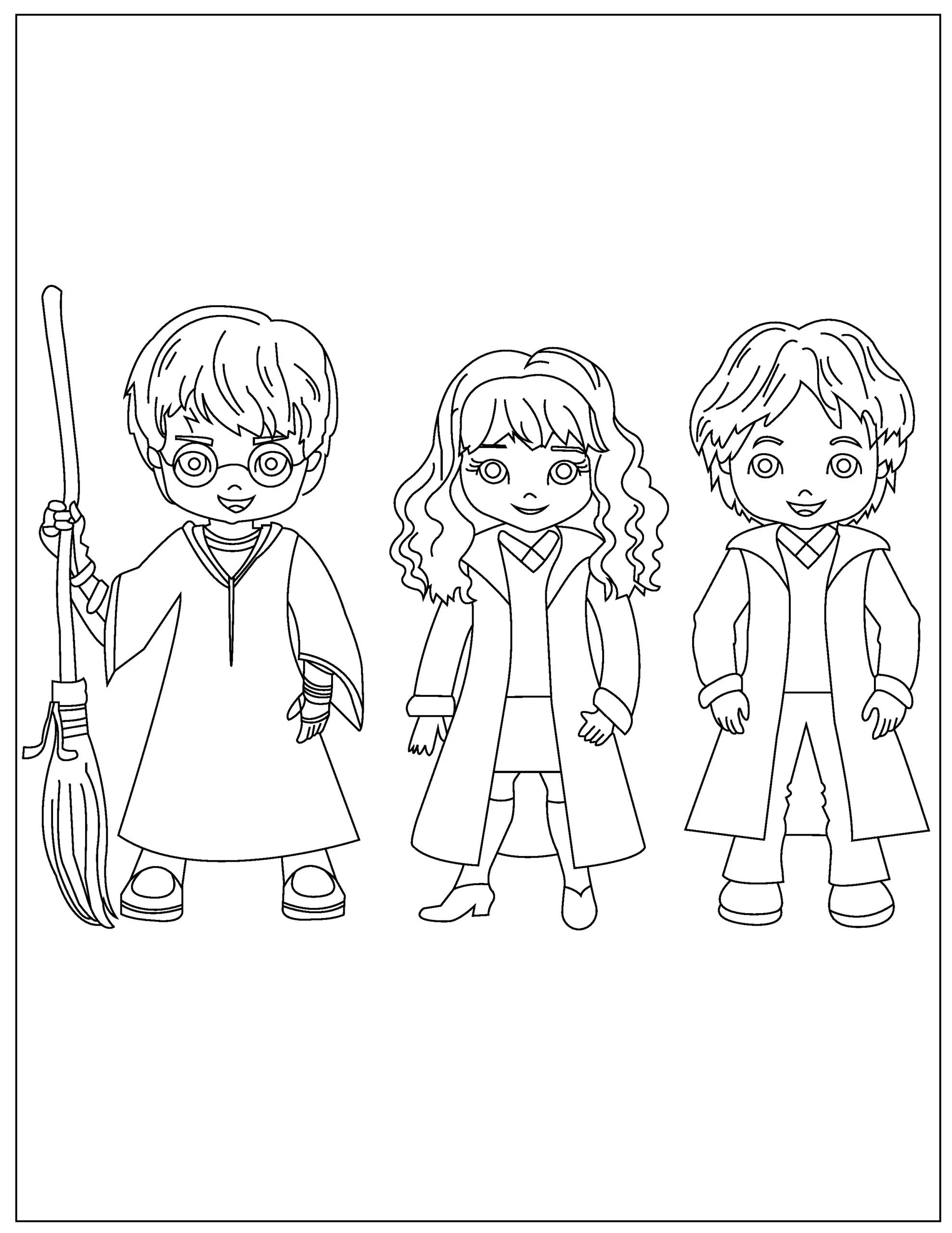 31 Magical Harry Potter Coloring Pages Printable 1