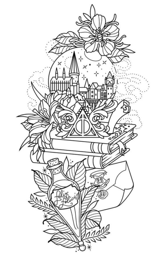 31 Magical Harry Potter Coloring Pages Printable 30