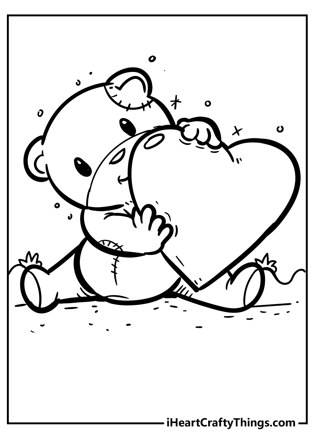 32 Heartwarming Heart Coloring Pages Printable 15