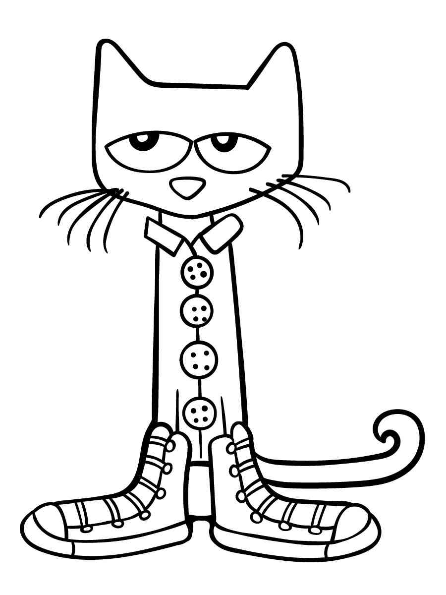 34 Groovy Pete The Cat Coloring Pages Printable 1