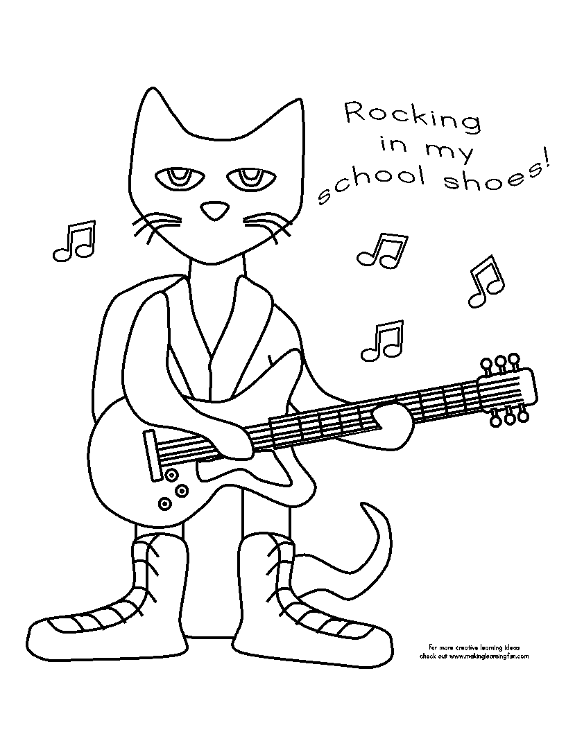 34 Groovy Pete The Cat Coloring Pages Printable 26