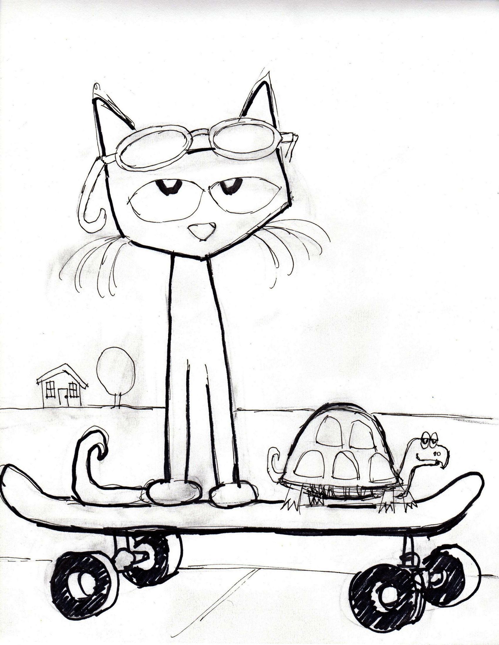 34 Groovy Pete The Cat Coloring Pages Printable 30