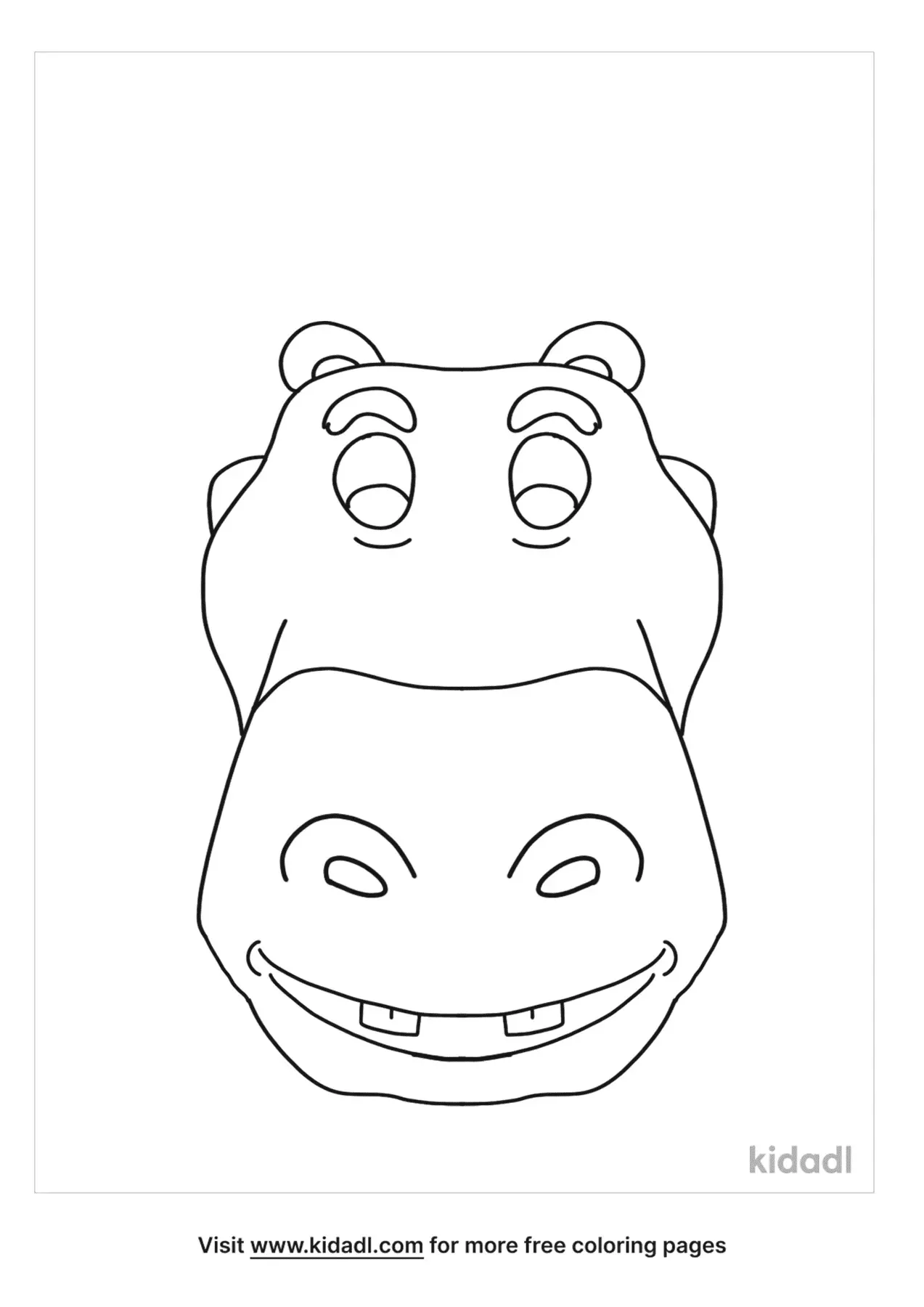 35 Happy Hippo Coloring Pages Printable 27