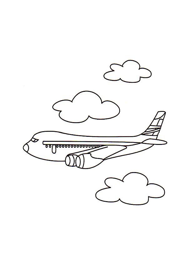 36 High-Flying Airplane Coloring Pages Printable 12