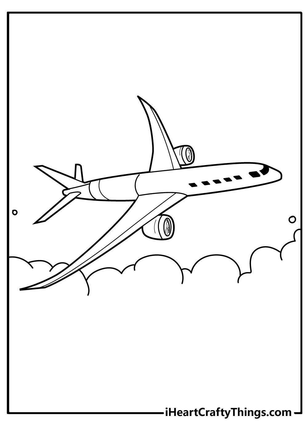 36 High-Flying Airplane Coloring Pages Printable 2