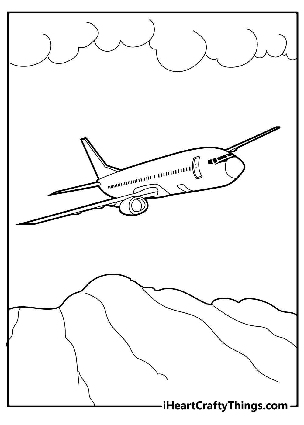 36 High-Flying Airplane Coloring Pages Printable 25