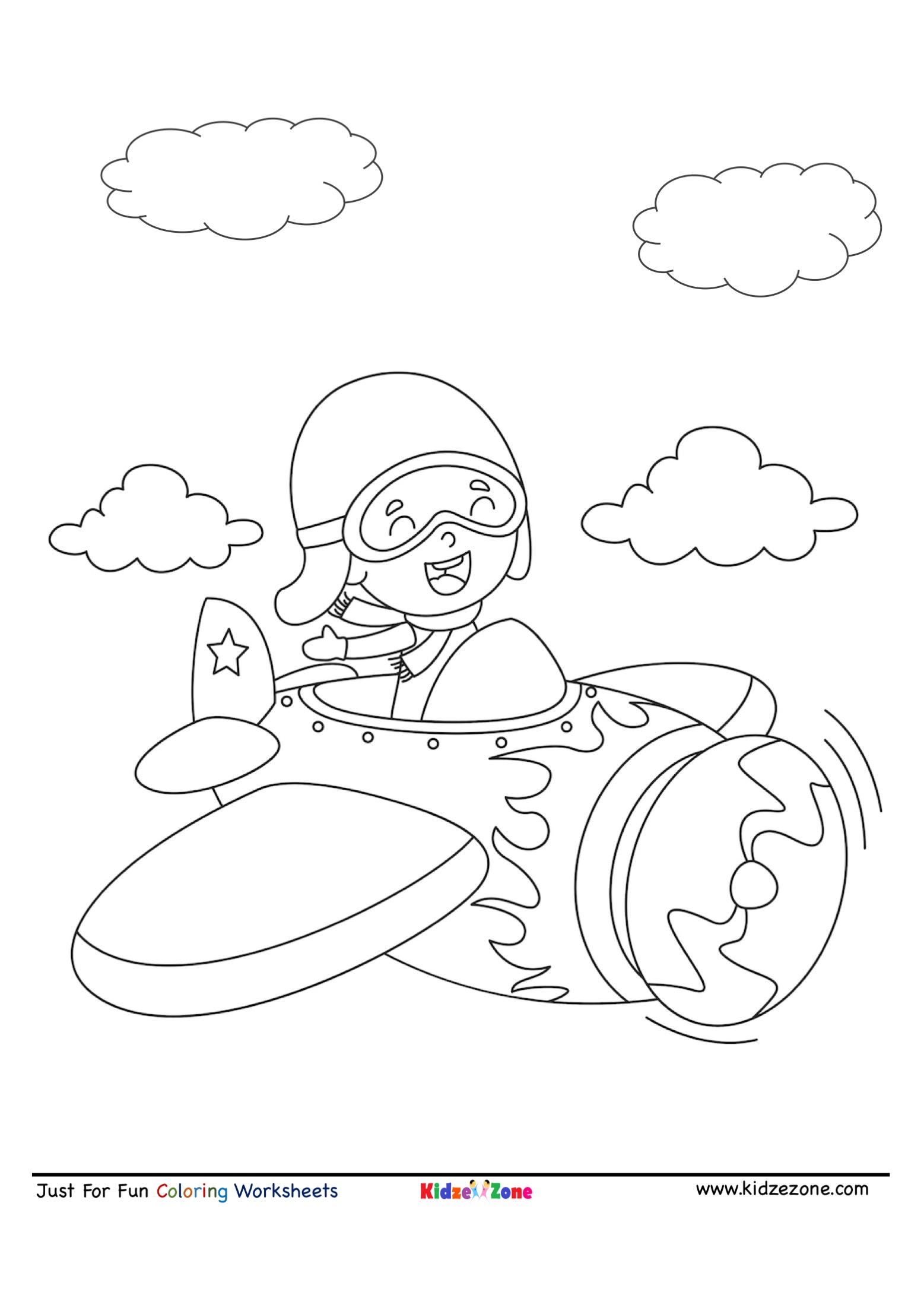 36 High-Flying Airplane Coloring Pages Printable 27