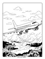 36 High-Flying Airplane Coloring Pages Printable 28