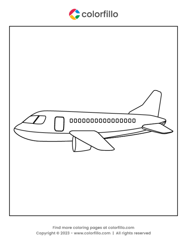 high flying airplane coloring pages printable jpg