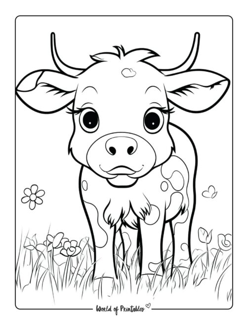 37 Moo-tiful Cow Coloring Pages Printable 21