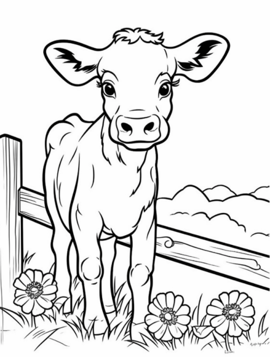 37 Moo-tiful Cow Coloring Pages Printable 22