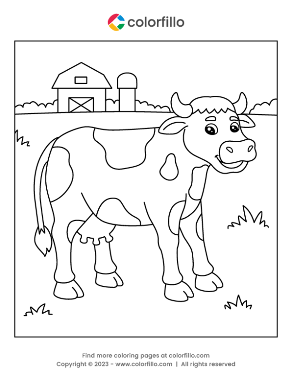 37 Moo-tiful Cow Coloring Pages Printable 31