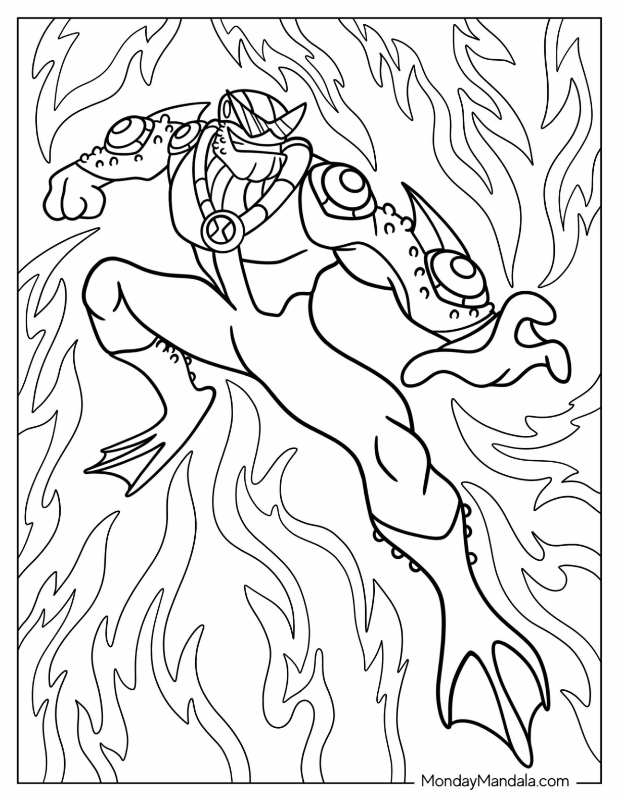 38 Heroic Ben 10 Coloring Pages Printable 19