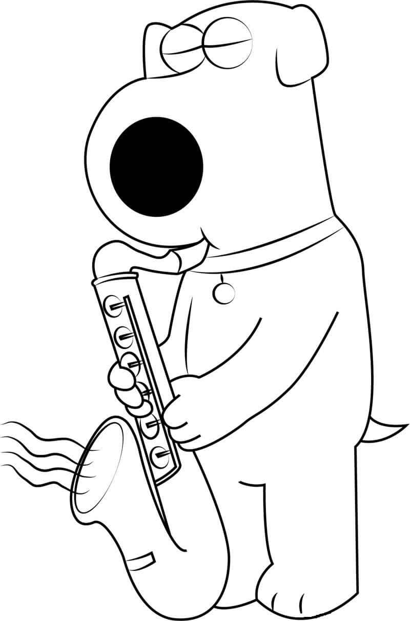 64 Melodic Saxophone Coloring Pages Printable 28