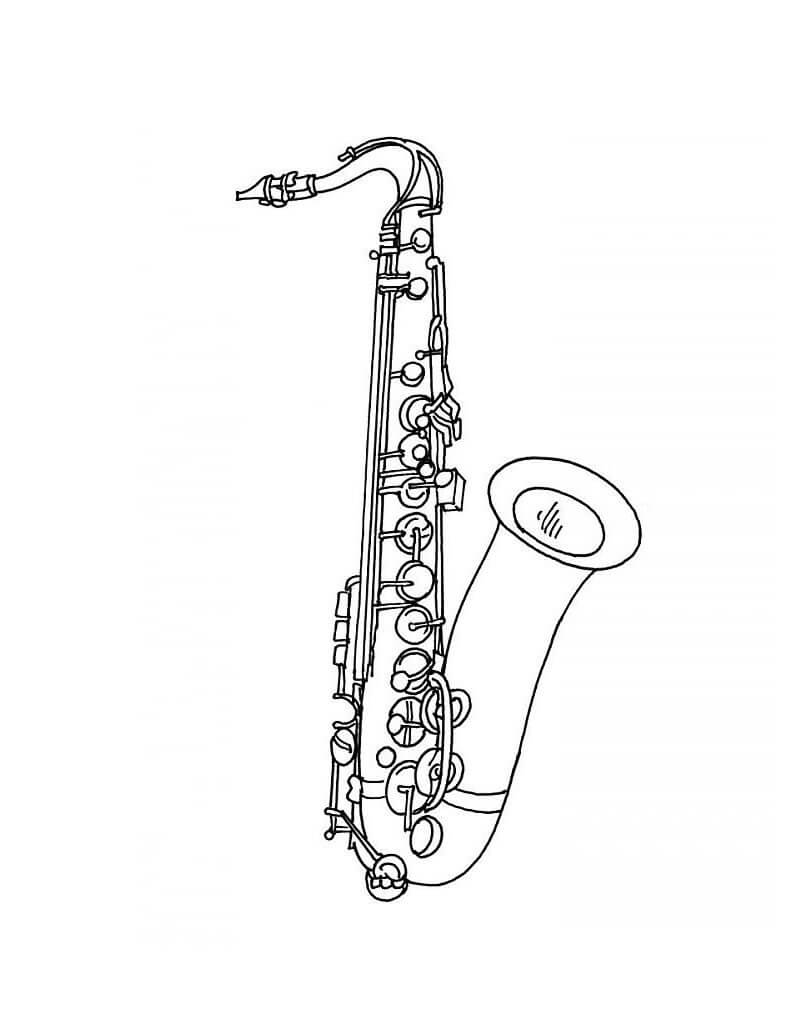 melodic saxophone coloring pages printable jpg