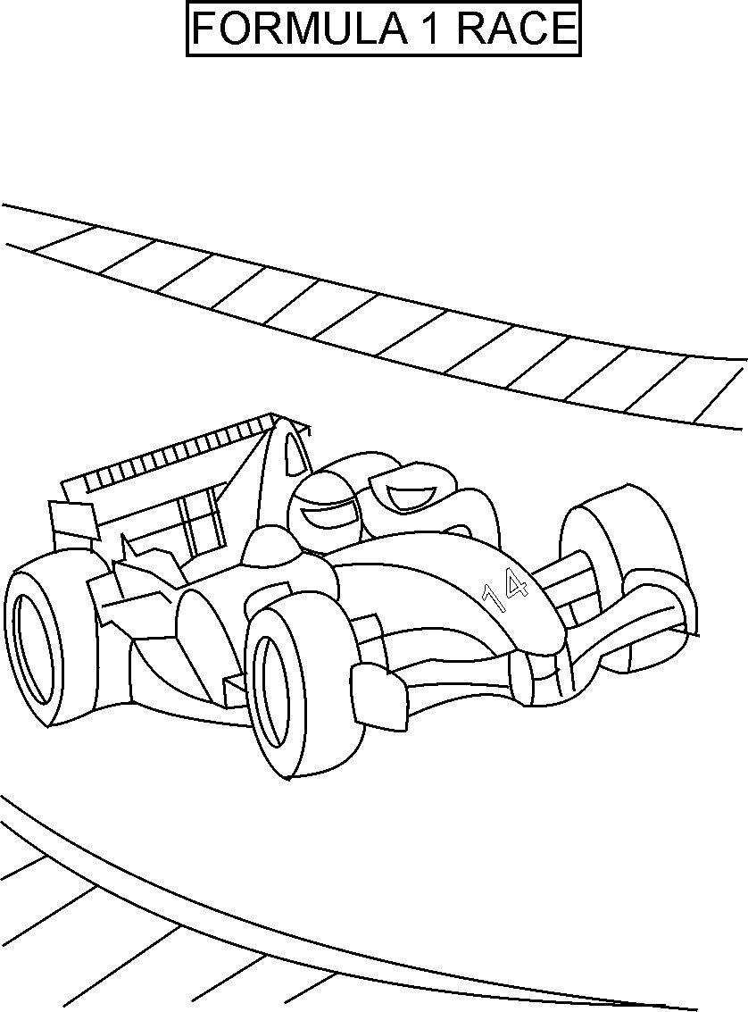 79 Race Car Coloring Pages for Kids Printable 2