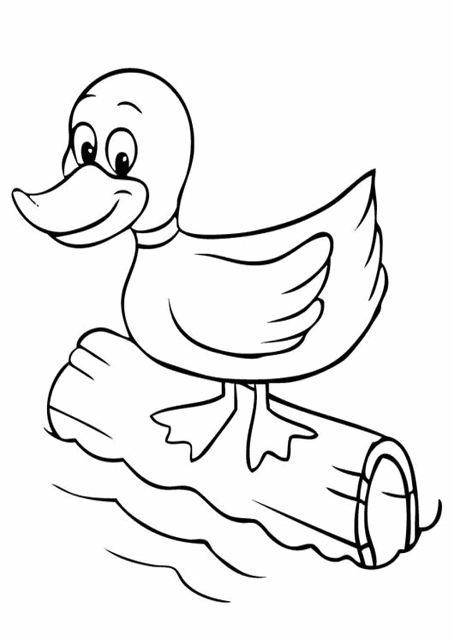 84 Duck Coloring Pages Printable 1