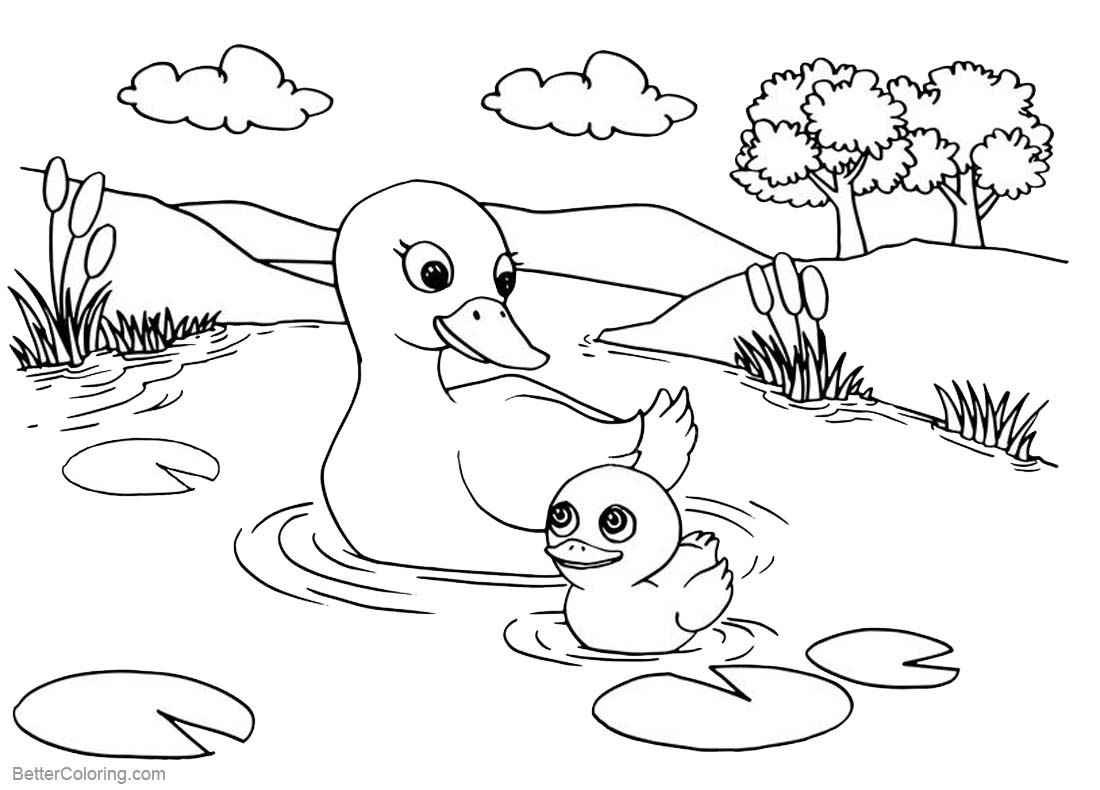 84 Duck Coloring Pages Printable 16