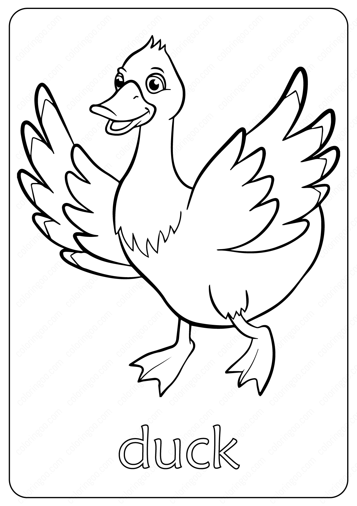 84 Duck Coloring Pages Printable 18