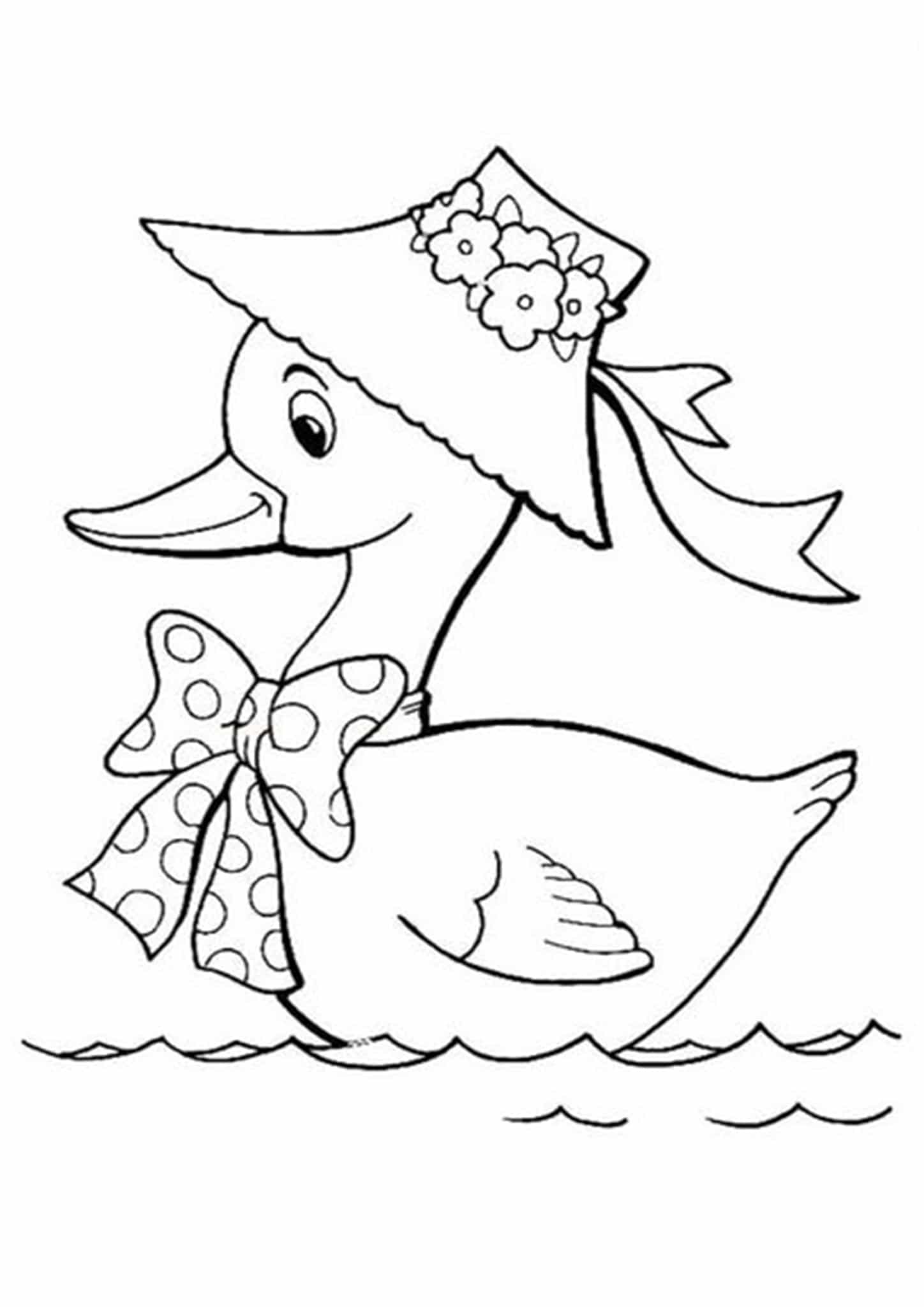 duck coloring pages printable jpg