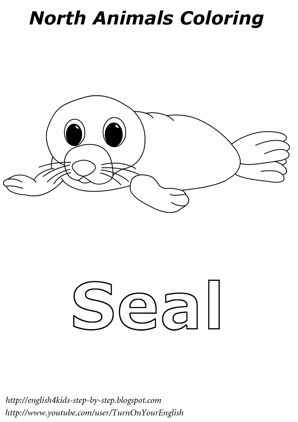 seal coloring pages printable jpg