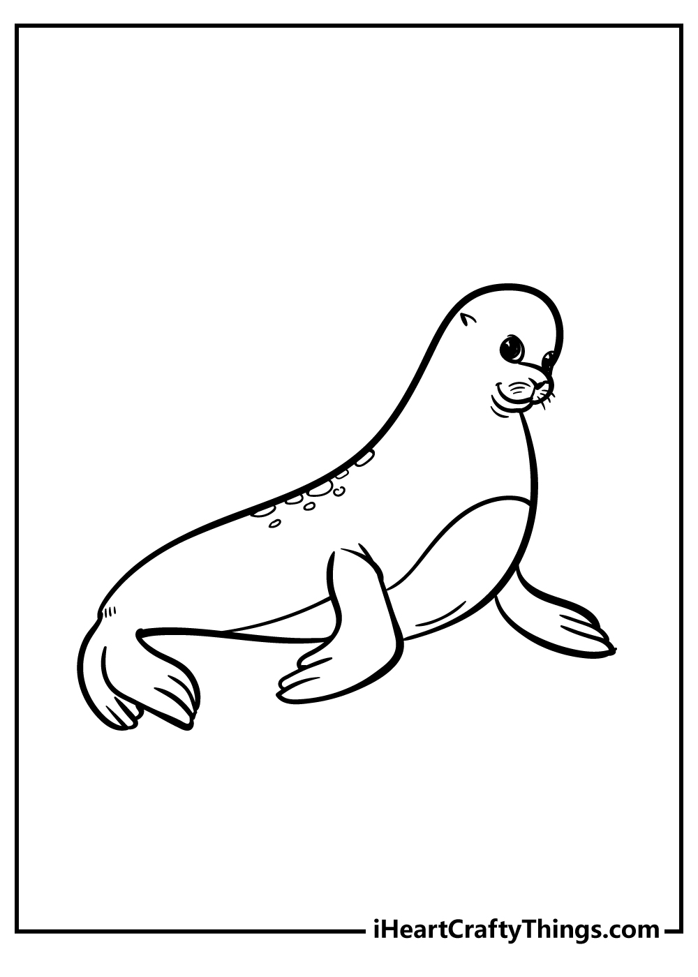 88 Seal Coloring Pages Printable 2