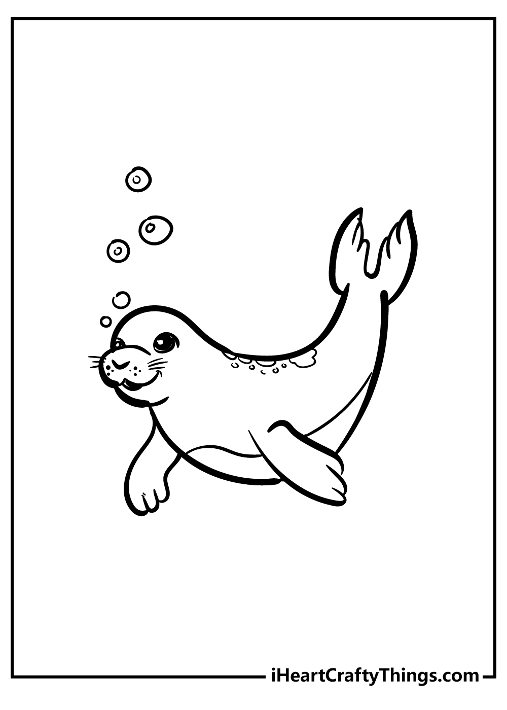 88 Seal Coloring Pages Printable 20