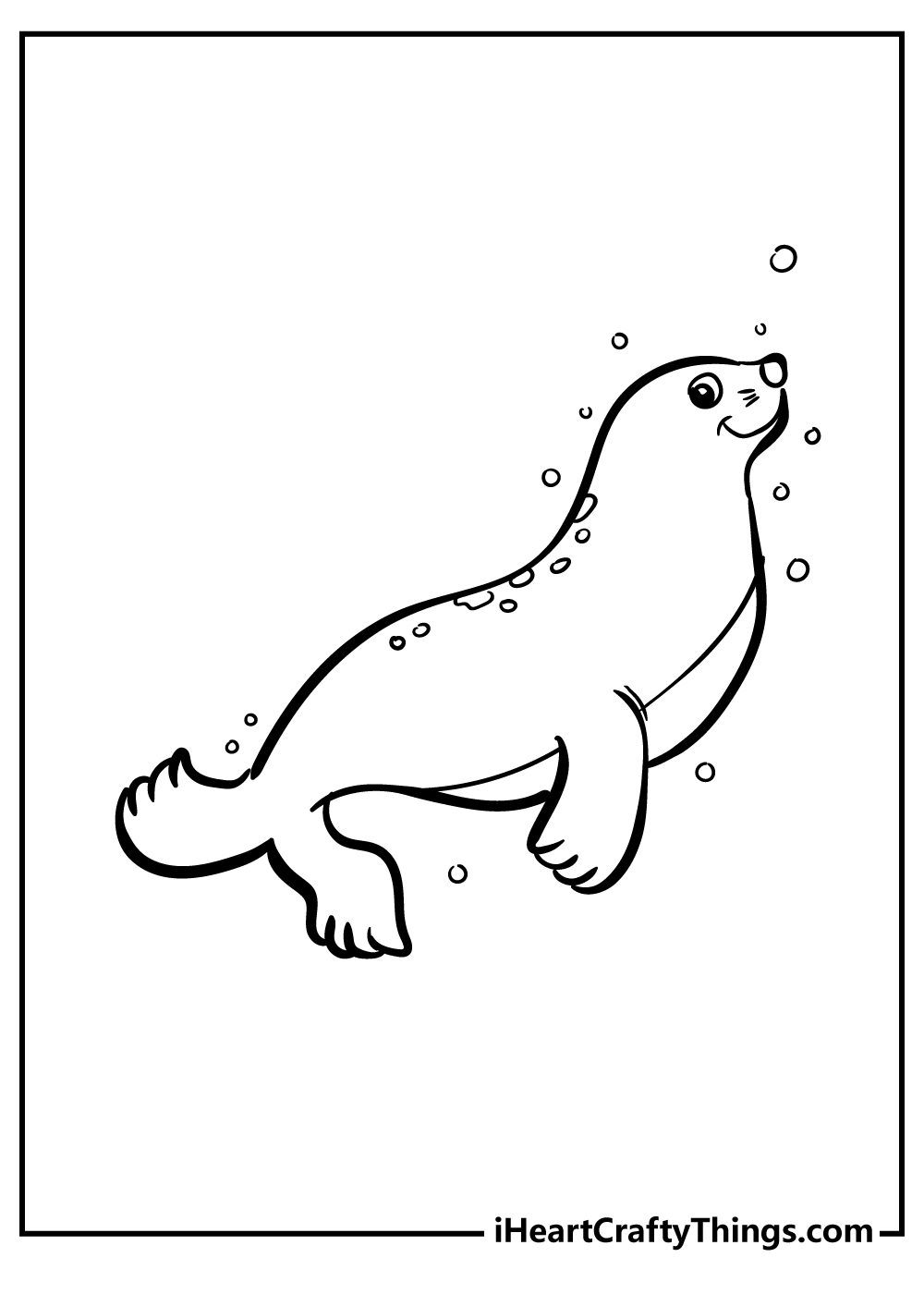 88 Seal Coloring Pages Printable 22