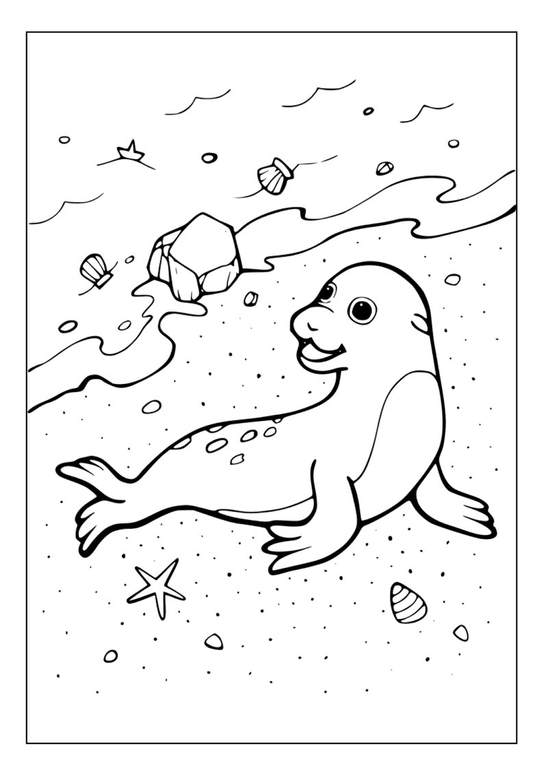 88 Seal Coloring Pages Printable 24