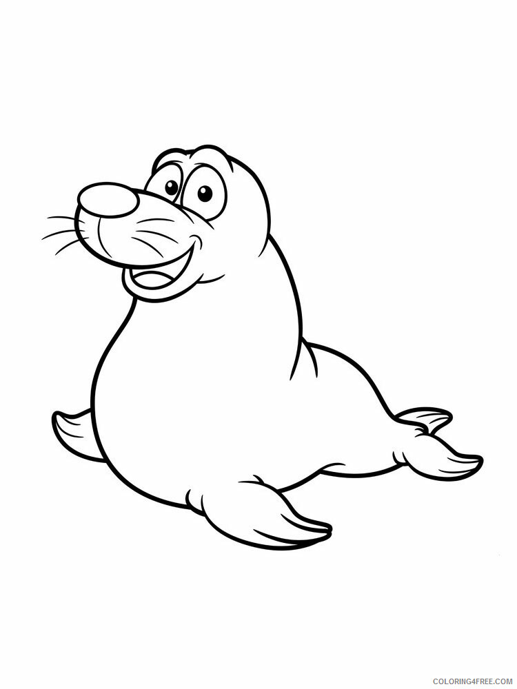 88 Seal Coloring Pages Printable 32