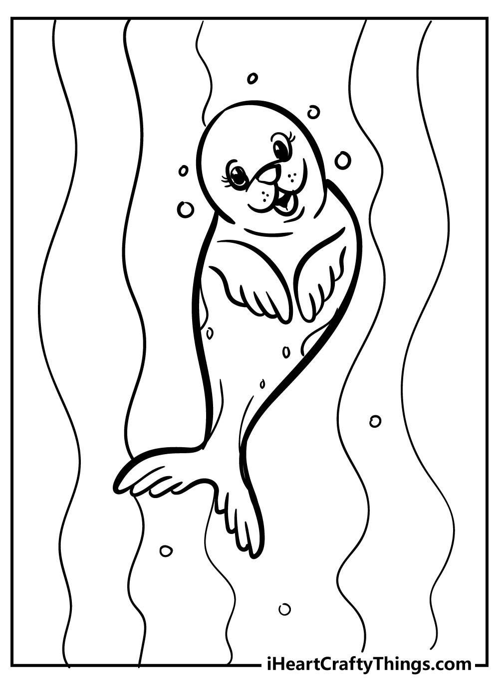 88 Seal Coloring Pages Printable 70