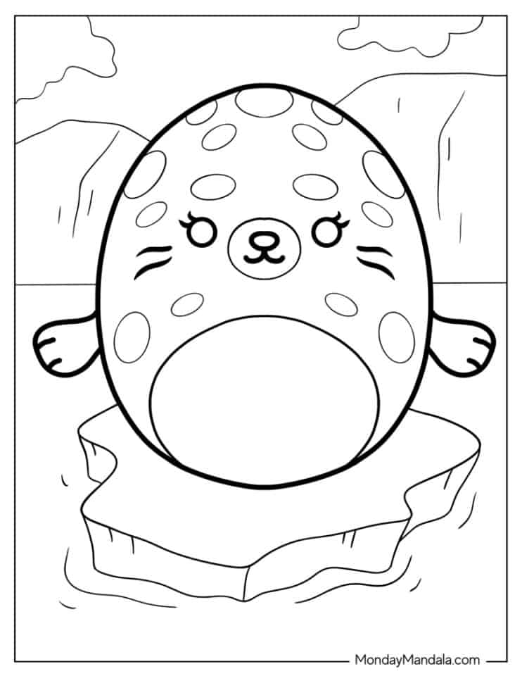 88 Seal Coloring Pages Printable 78