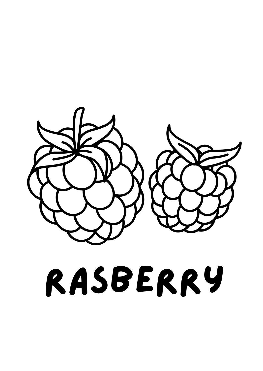 89 Raspberry Coloring Pages Printable 34