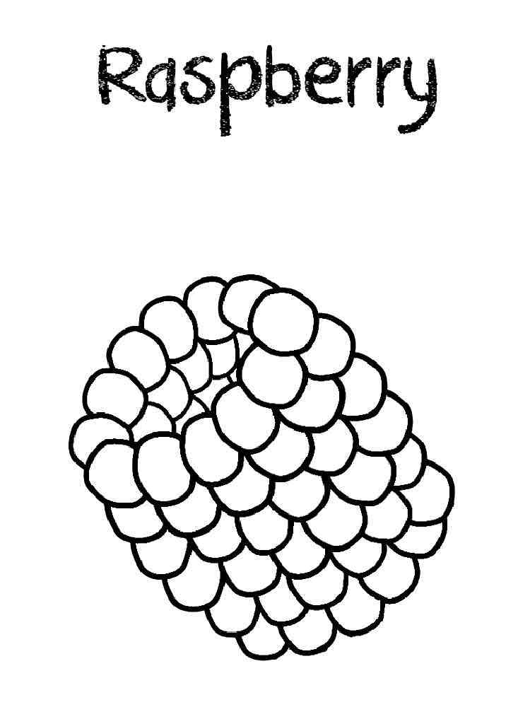 89 Raspberry Coloring Pages Printable 46