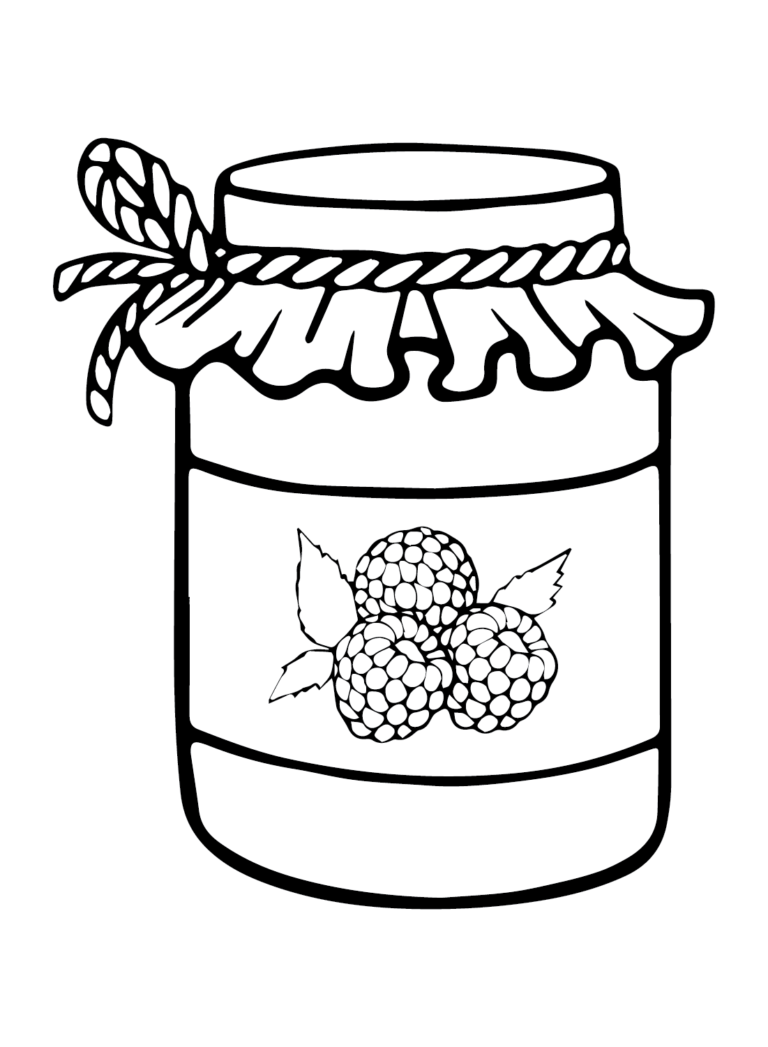 89 Raspberry Coloring Pages Printable 48