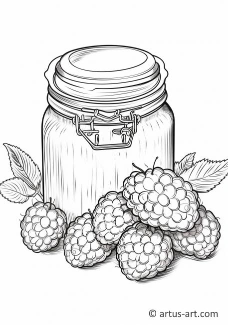 89 Raspberry Coloring Pages Printable 9