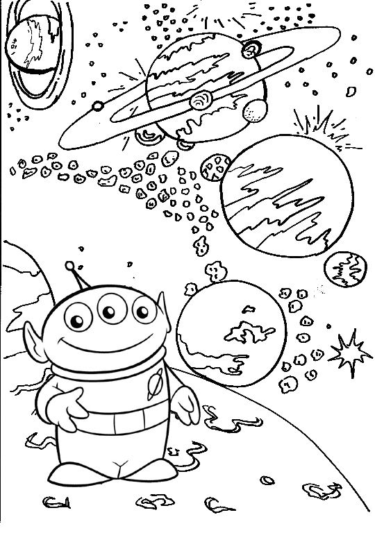 90 Toy Story Aliens Coloring Pages Printable 23