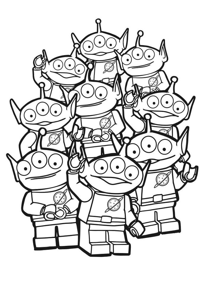 90 Toy Story Aliens Coloring Pages Printable 44