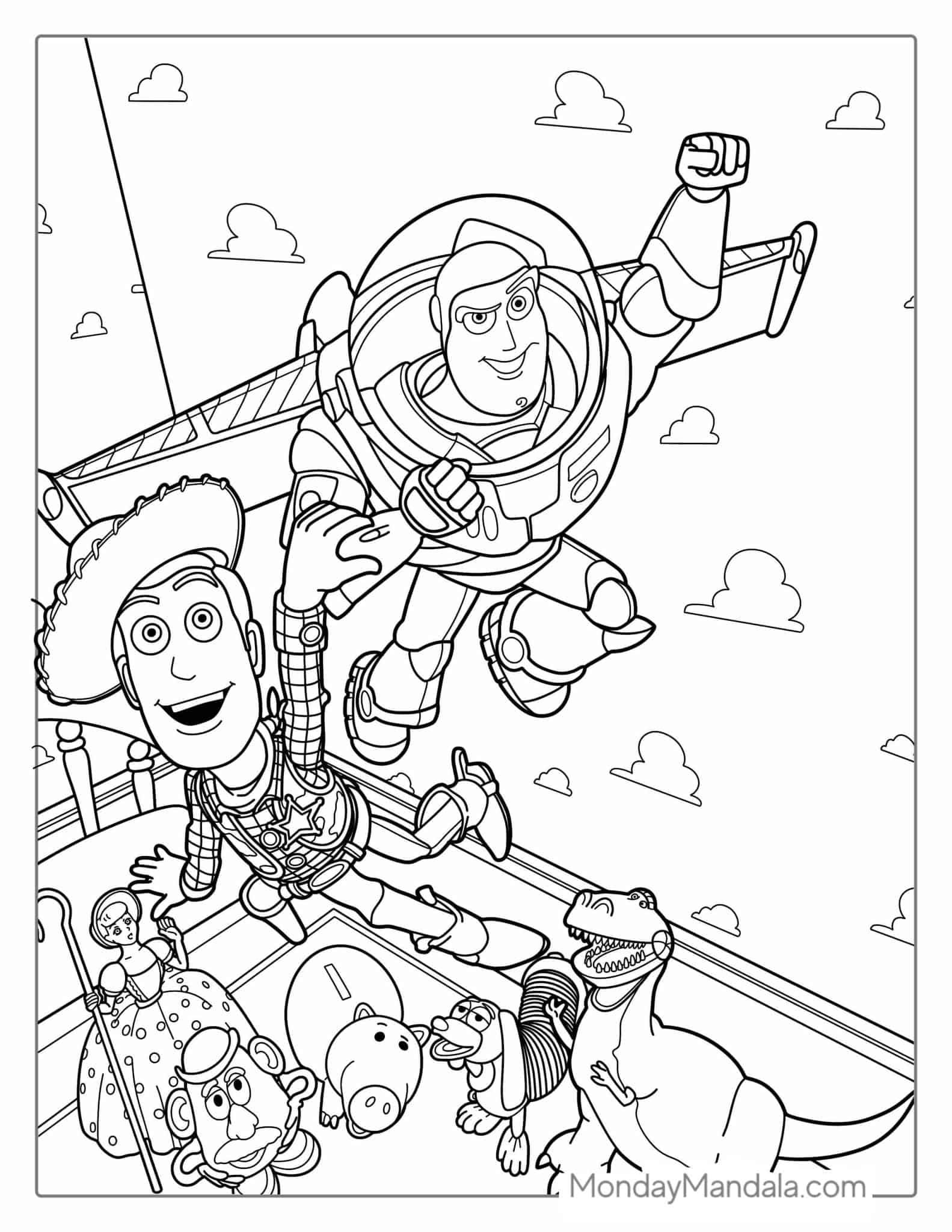 toy story aliens coloring pages printable jpg