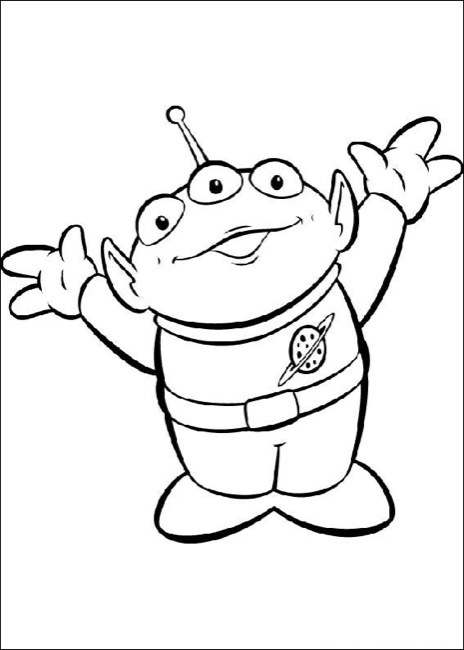 90 Toy Story Aliens Coloring Pages Printable 70