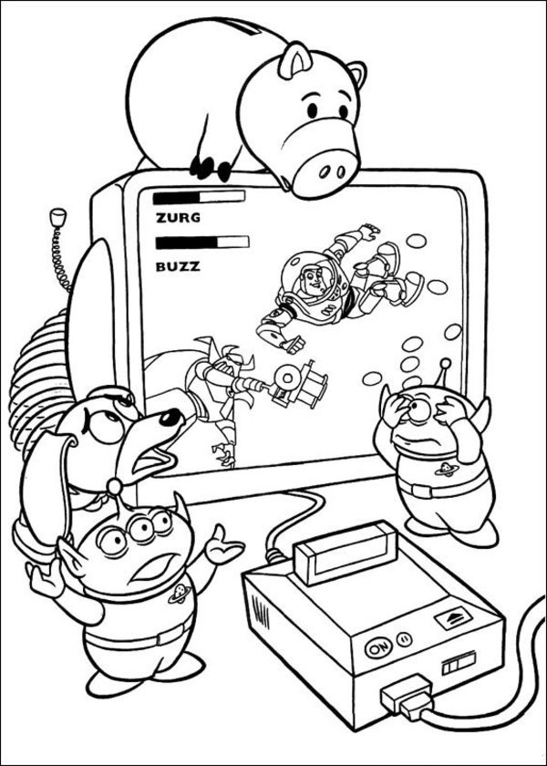 90 Toy Story Aliens Coloring Pages Printable 80