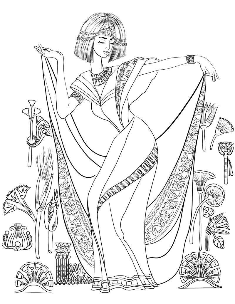 Ancient Egyptian Coloring Pages Printable 34