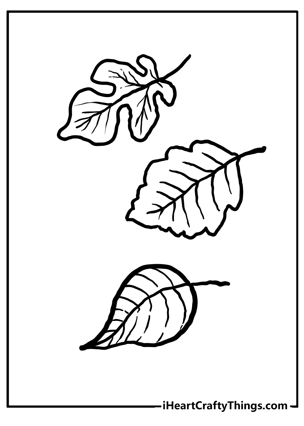 Autumn Leaves Coloring Pages Printable 14